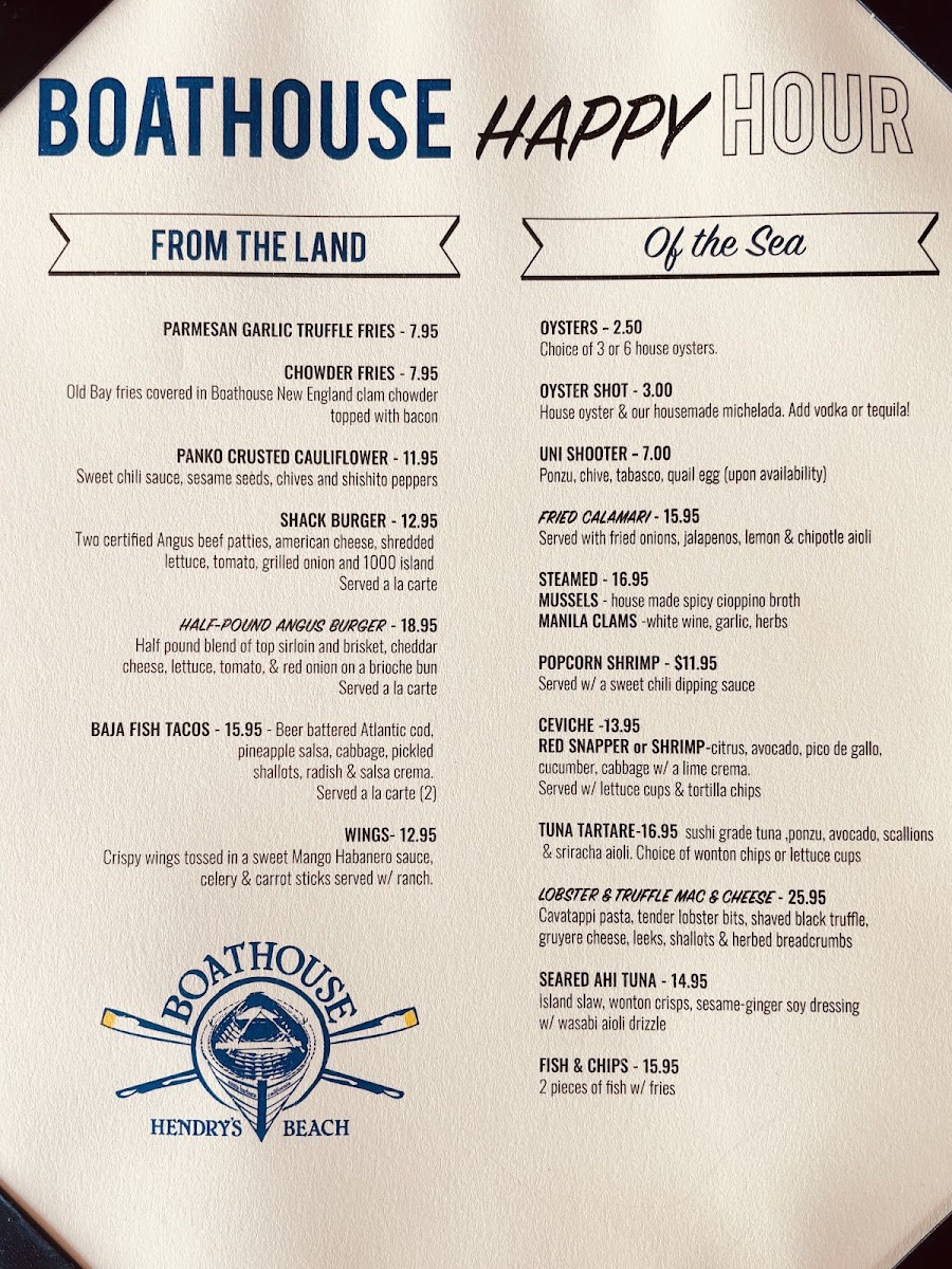 Boathouse at Hendry's Beach Menu - Image 2