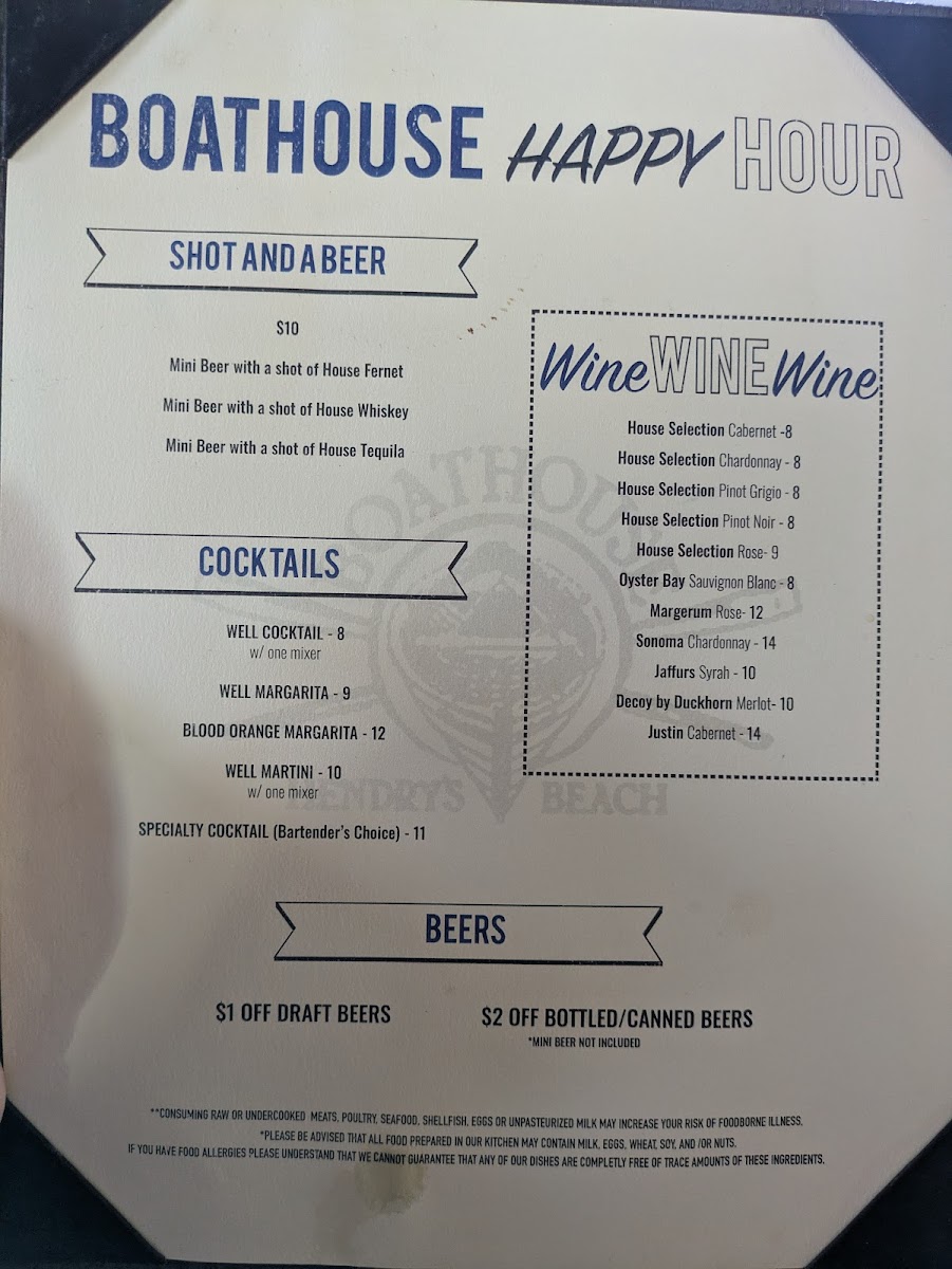 Boathouse at Hendry's Beach Menu - Image 6